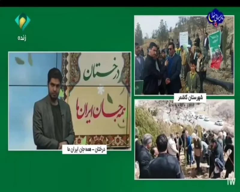 توسعه فضای سبز کاشمر در طرح ملی کاشت یک میلیارد درخت