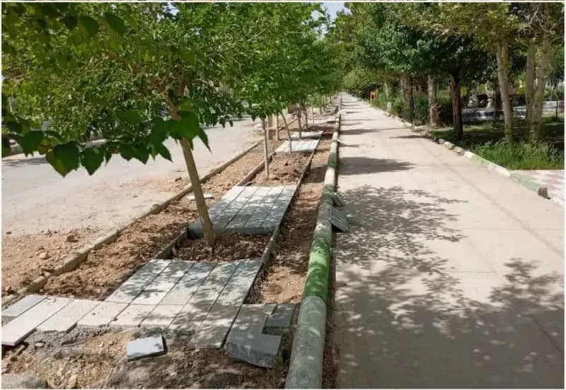 کف سازی لاین کند رو بولوار سید مرتضی ع