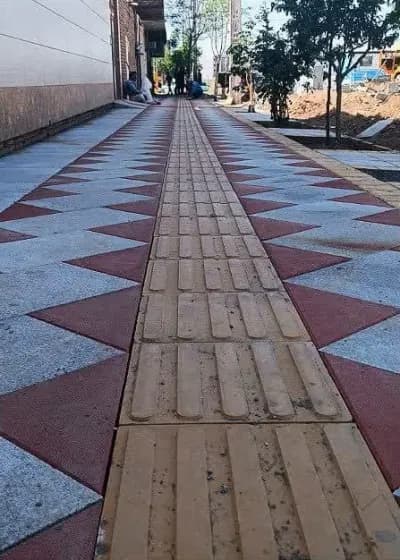 📷گزارش تصویری|  اجرای عملیات پیاده رو سازی بولوار مطهری