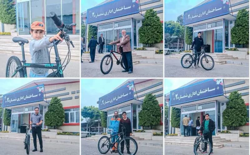 📷گزارش تصویری|  تحویل دوچرخه به برندگان همایش پیاده روی بزرگ خانوادگی توسط واحد فرهنگی، اجتماعی، ورزشی شهرداری و شورای اسلامی شهر کاشمر