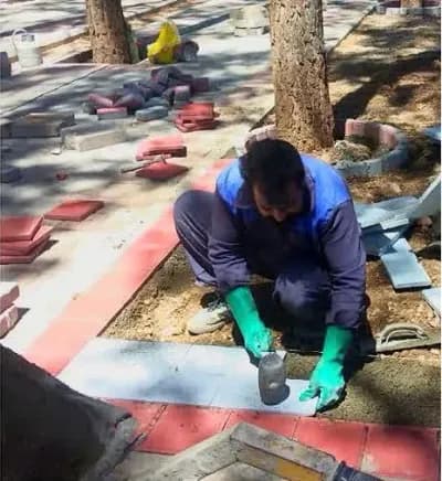 گزارش تصویری: ادامه عملیات سنگ فرش پارک جنگلی امامزاده سیدمرتضی(ع)
