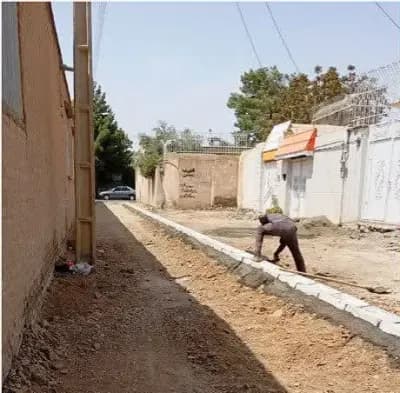 گزارش تصویری| شروع عملیات نصب جدول کانیووسط  کوچه ۱۷شهریور۱۴