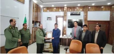 تقدیر وتشکر فرمانده محترم بسیج و سپاه پاسداران ناحیه شهرستان کاشمر از آقای مهندس کوهسرخی شهردار  وپرسنل شهرداری کاشمر