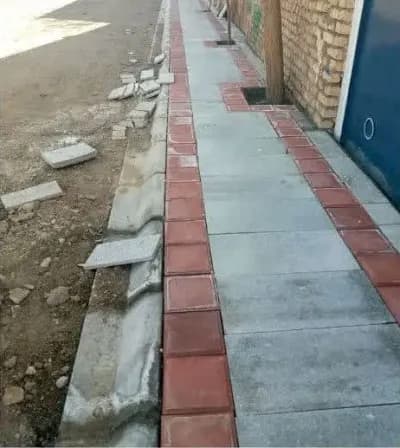 📷گزارش تصویری|  عملیات پیاده روسازی وسنگ فرش کوچه رسالت ۸