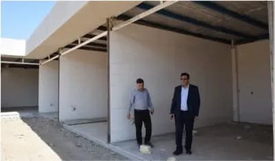 بازدید مهندس کوهسرخی شهردار کاشمر بهمراه مهندس رضائیان از مراحل پایانی عملیات میدان بار قائم واقع در (قائم۲۷) جهت افتتاح در روز پنجشنبه