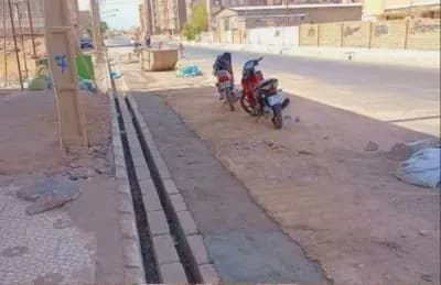 ادامه عملیات نصب جدول خیابان ایثارگران