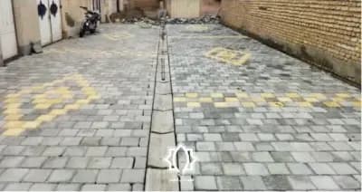 اجرای عملیات تایل فرش میانی و اصلاح شیب بندی، خیابان امام موسی صدر ۲۳