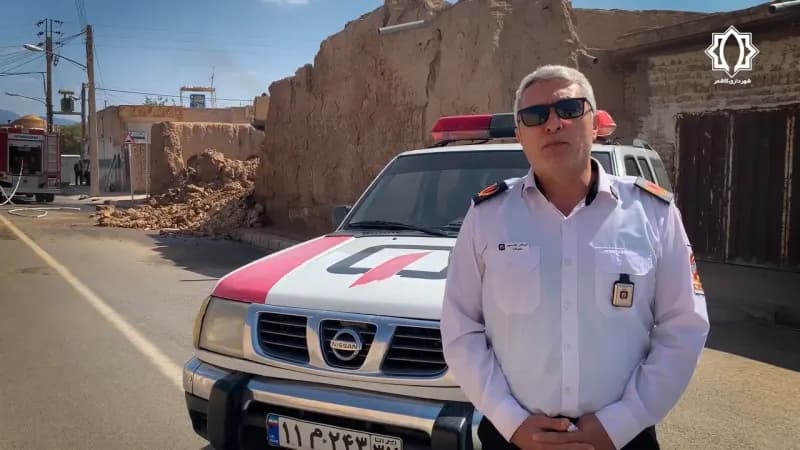 خدمتی دیگر از شهرداری کاشمر، جناب نژاد رحیم ریاست سازمان آتش نشانی و خدمات ایمنی شهرداری کاشمر در خصوص کمیسیون بند14 ماده 55 قانون شهرداریها و تامین امنیت جانی شهروندان و دفع خطرات احتمالی از بناهای