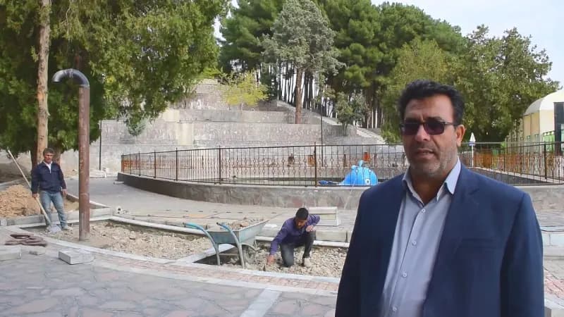 بازدید مهندس کوهسرخی شهردار کاشمر از روند اجرایی بهسازی جنگل سید مرتضی ع