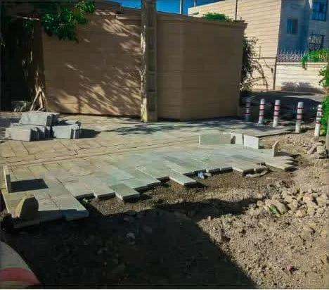 📸گزارش تصویری|| عملیات سنگ فرش ورودی کوچه پارسای جنوبی ۲