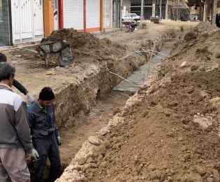 📷گزارش تصویری| اجرای عملیات کانال، بین خیابان شهید بهبودی ۵ و۷