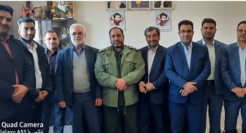 دیدار شهردار کاشمر ریاست و اعضای شورای اسلامی شهر با جناب سرهنگ یعقوبیان