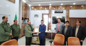 تقدیر وتشکر فرمانده محترم بسیج و سپاه پاسداران ناحیه شهرستان کاشمر از آقای مهندس کوهسرخی شهردار  وپرسنل شهرداری کاشمر