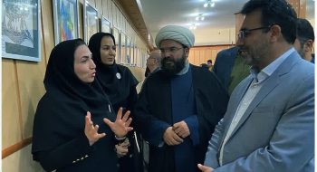 بازدید شهردار کاشمر از نمایشگاه دست سازه های نوروزی هنرمندان هنرستان علم و هنر