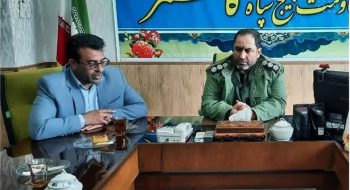 دیدار شهردار و اعضای شورای اسلامی شهر کاشمر با فرمانده سپاه ناحیه کاشمر همزمان با ولادت امام حسین(ع) و روز پاسدار