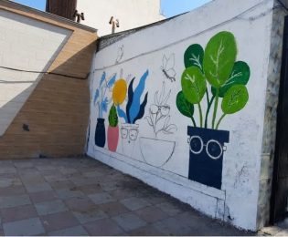 زیبا نگاری دیوارهای سطح شهر در آستانه بهار