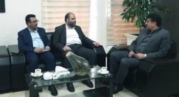 دیدار مهندس کوهسرخی شهردار و مهندس صراف فرماندار شهرستان کاشمر با مدبرنیا مدیر کل امور مالیاتی استان خراسان رضوی