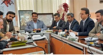 برگزاری جلسه شورای شهرستان با حضور مهندس کوهسرخی شهردار کاشمر و بخشداران منطقه و اعضای شورای شهرستان