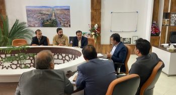 دیدار جناب آقای مهندس بهشتی ومعاونین شرکت برق شهرستان کاشمر با شهردار کاشمر