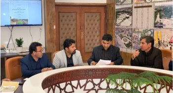 دیدار رئیس اداره اوقاف بهمراه کارشناسان با شهردار کاشمر