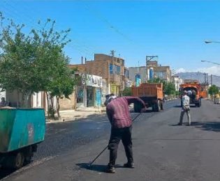 📸گزارش تصویری|| عملیات روکش آسفالت خیابان امیرکبیر