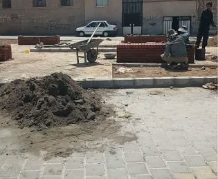 گزارش تصویری: عملیات آجرنما (سکوهای پارک محله کوچه ۱۵خرداد۱۳)