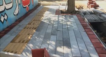 گزارش تصویری: کف سازی پیاده روضلع جنوبی خیابان شهیدچمران