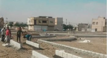 📸گزارش تصویری||  شروع عملیات پیاده روسازی ونصب جدول پارک بزرگ دانش