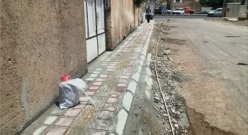 📸گزارش تصویری||  اتمام کارکف سازی و اتمام کاردوغاب ریزی پیاده روضلع غربی سلمان فارسی