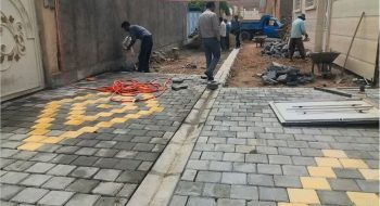📸گزارش تصویری||  عملیات نصب تایل بتنی کوچه چمران ۳
