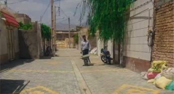 📸گزارش تصویری||  ادامه عملیات کفسازی وتایل فرش کوچه‌۱۵خرداد۵/۱۶