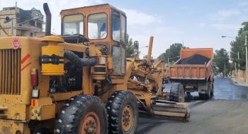 📸گزارش تصویری||  شروع عملیات روکش آسفالت خیابان خرمشهر این خیابان جزء معابر اصلی شهر کاشمر