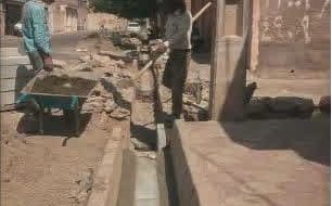 📸گزارش تصویری||  عملیات اصلاح کانال آب‌وهمچنین اصلاح شیب کوچه ۱۷شهریور۱۸