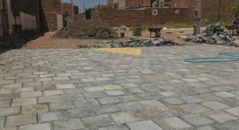 📸گزارش تصویری||شروع عملیات نصب جدول کانیووسط ونصب تایل بتنی کوچه باقری ۱۱/۶