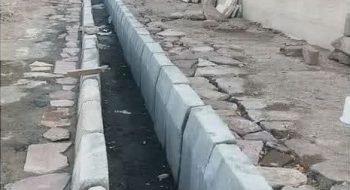 📸گزارش تصویری||  ادامه عملیات نصب جدول جهت هدایت آبهای سطحی پارک دانش