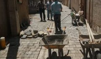 📸گزارش تصویری|| پایان عملیات کفسازی ونصب تایل بتنی کوچه شهیدمدرس ۸