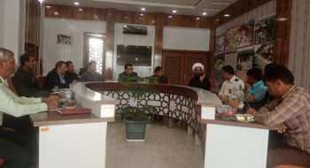 جلسه هماهنگی و برنامه ریزی در جهت هرچه با شکوه تر برگزار شدن مراسم های دهه پایانی صفر از جمله پیاده روی حرم تا حرم همزمان با روز اربعین حسینی، رحلت حضرت رسول اکرم(ص)، شهادت امام حسن مجتبی(ع) و شهادت امام رضا(ع)