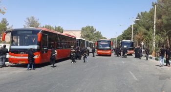 📷گزارش تصویری| سرویس دهی رایگان توسط ناوگان حمل و نقل درون شهری شهردار کاشمر در مراسم پیاده روی اربعین حسینی(حرم تا حرم)