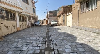 📷گزارش تصویری| اجرای عمليات تایل فرش معابر شهری، خیابان شاهد١