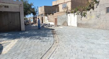 📷گزارش تصویری| عملیات تایل فرش کوچه شاهد ۹
