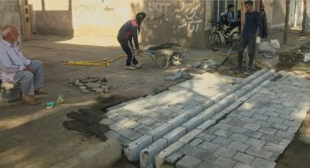 📷گزارش تصویری|  اصلاح ورودی کوچه شهیدهادی ۱۰به صورت آبنما