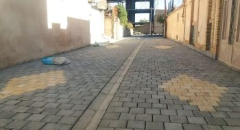 📷گزارش تصویری|  مراحل پایانی نصب جدول کانیووسط و نصب تایل بتنی کوچه فاطمیه ۳