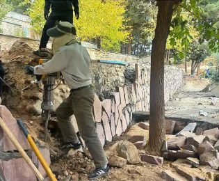 📷گزارش تصویری|  اصلاح وبهسازی دیوارسنگی  محل پارک جنگلی سیدمرتضی(ع)