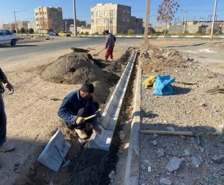 گزارش تصویری 📸| آغاز عملیات جدول کانیو معابر شهری خیابان سرافرازان