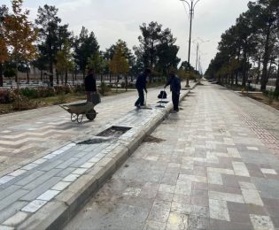 🎥گزارش تصویری | اجرای عملیات سنگ فرش بولوار سید مرتضی ورفع نواقص بولوار