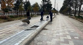 🎥گزارش تصویری | اجرای عملیات سنگ فرش بولوار سید مرتضی ورفع نواقص بولوار