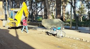 گزارش تصویری 📸|  اجرای عملیات کانیو وزیرسازی خیابان ضلع جنوبی پارک قائم