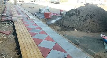 📷گزارش تصویری|  عملیات کف سازی وسنگ فرش جنب نانوایی تارت