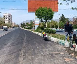 📷گزارش تصویری|  عملیات اصلاح ونصب جدول لاین کندرو بلوارسیدمرتضی(ع)لاین برگشت .