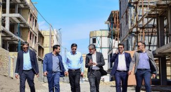 بازدید معاون محترم مدیرکل راه و شهر سازی استان خراسان رضوی به اتفاق فرماندار محترم و شهردار محترم از پروژه نهضت ملی مسکن (خیابان ۱۴ معصوم)